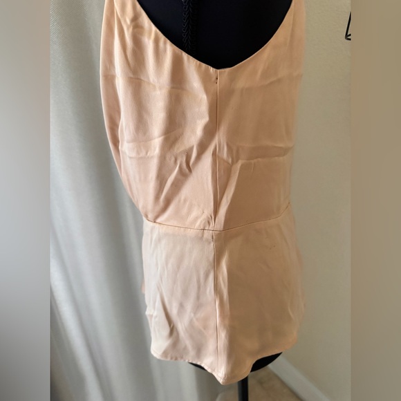 L’AGENCE 100% Silk Cami Tan Sleeveless Top Size Small Elegant Chic - Picture 4 of 8